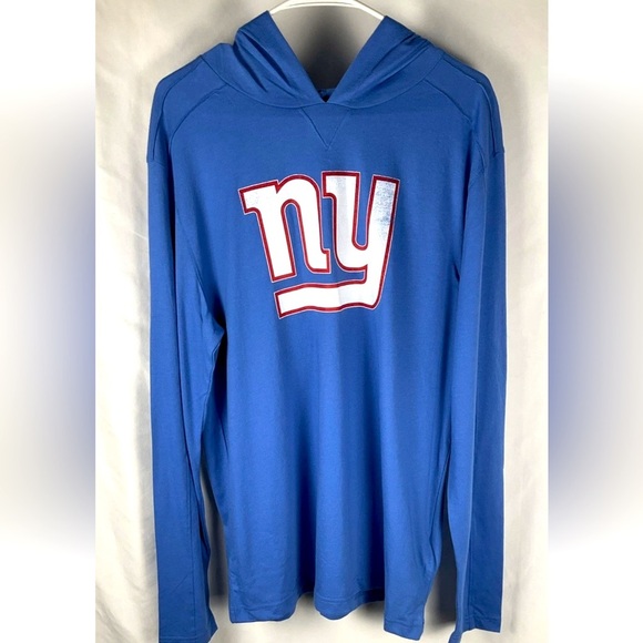 New York Giants Fanatics Mens Blue Large Pullover Hoodie New With Tags NFL - Picture 1 of 8